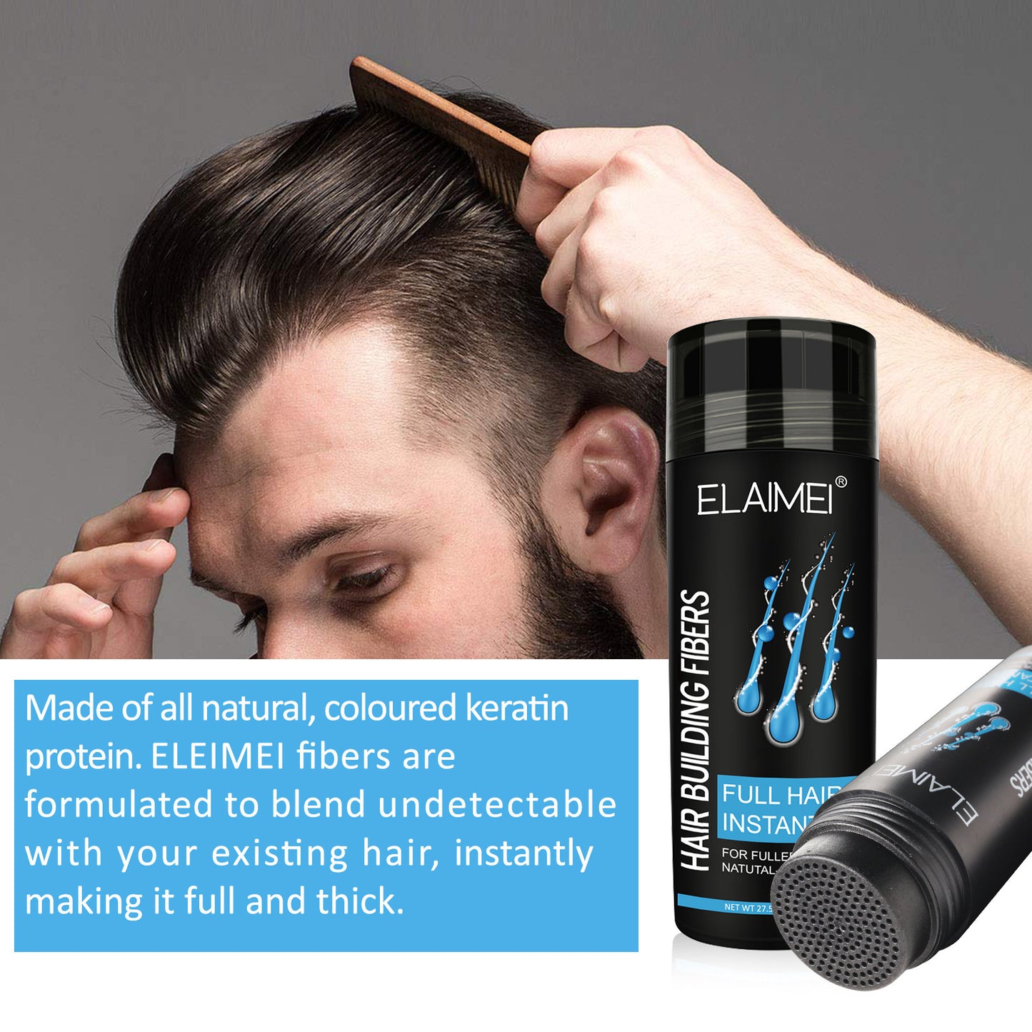 HairBoost Fiber Spray – Instantly Fuller, Thicker, Confidence-Boosting Hair!