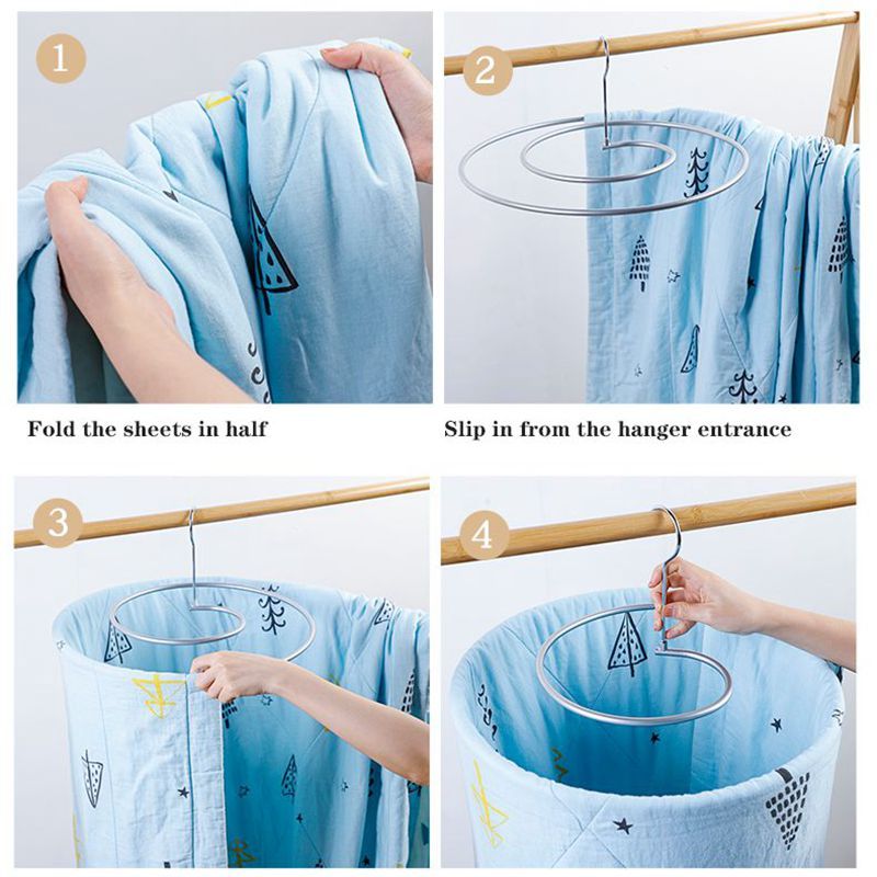 Spiral Drying Rack - No More Wind-Blown Laundry!