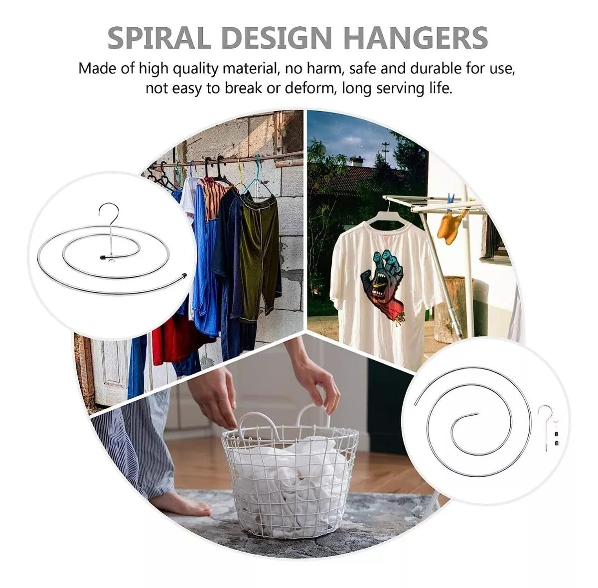 Spiral Drying Rack - No More Wind-Blown Laundry!