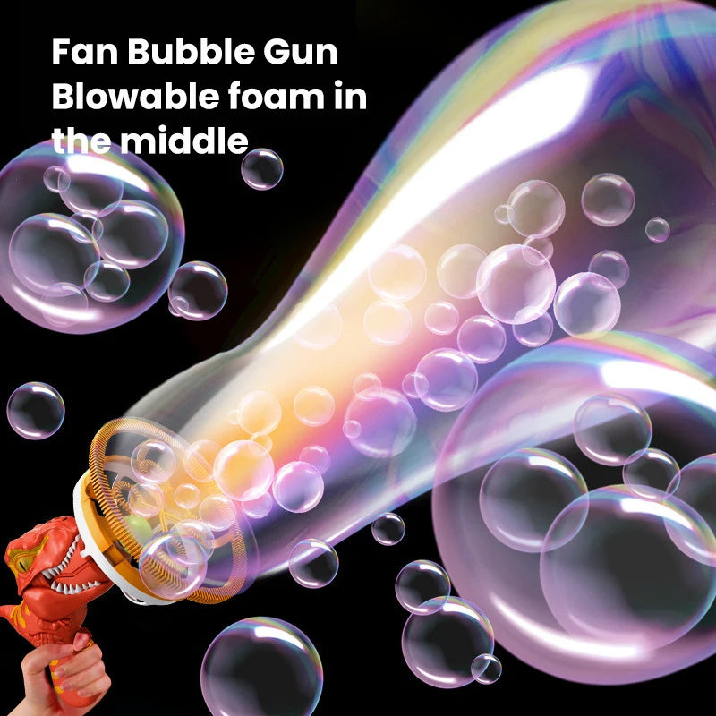 DinoBubble Blaster™ - The Ultimate Bubble Fun & Cooling Buddy!