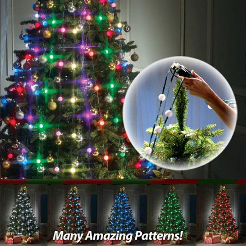 TreeGlow 64-Light Dazzler™ – Transform Your Tree Into a Magical Light Show